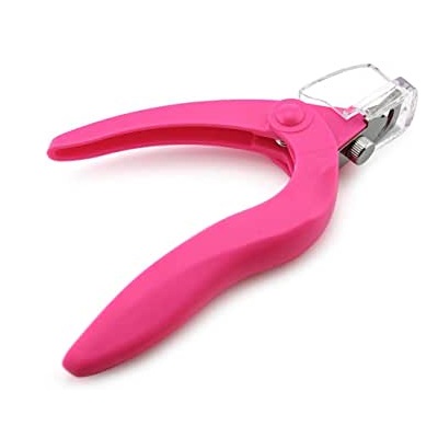 KADS rosa uñas tijeras para falsas uñas